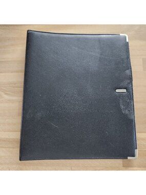 Rolodex Business Card Binder Portfolio w/ 9 Pages Black